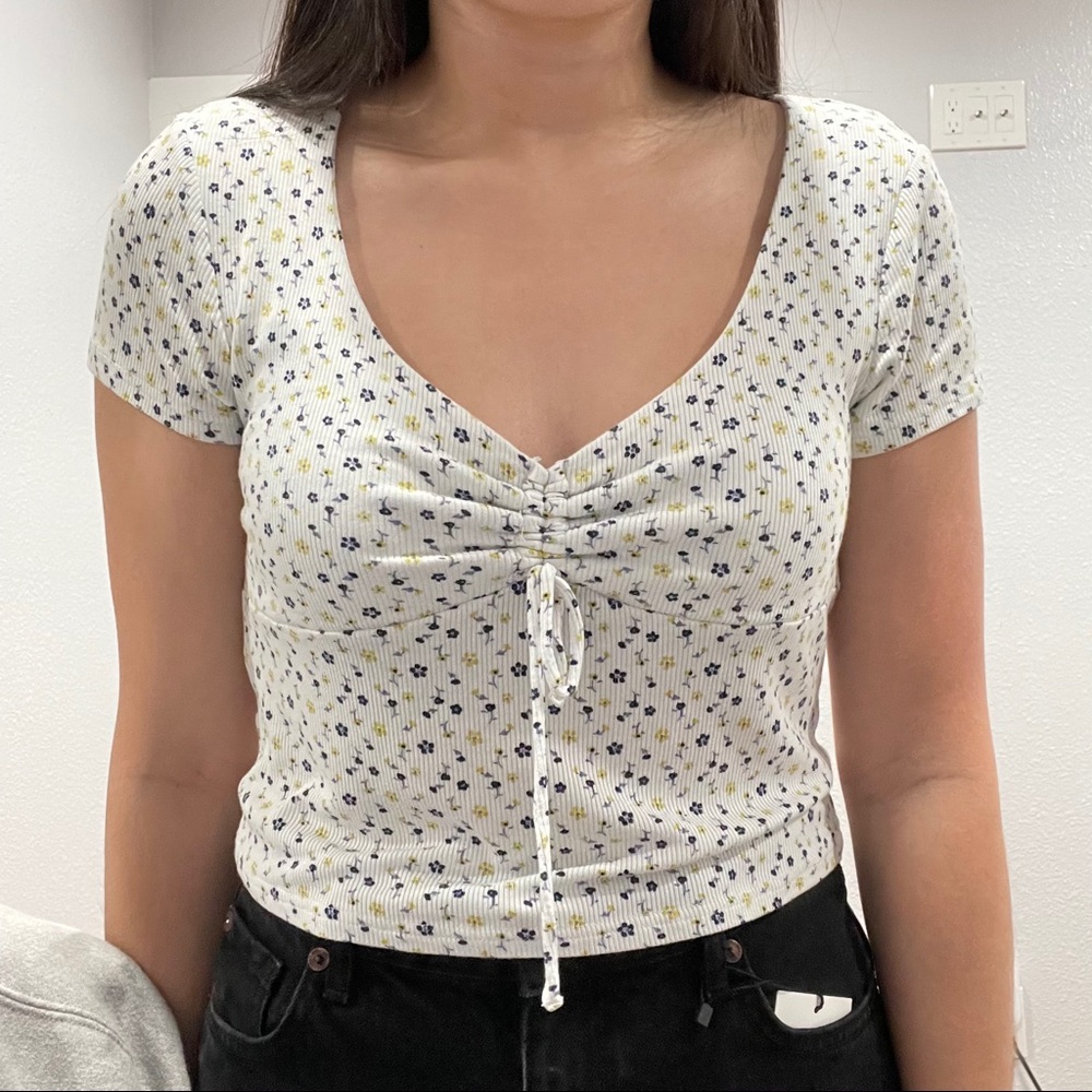 PACSUN ME TO WE RUCHED TOP